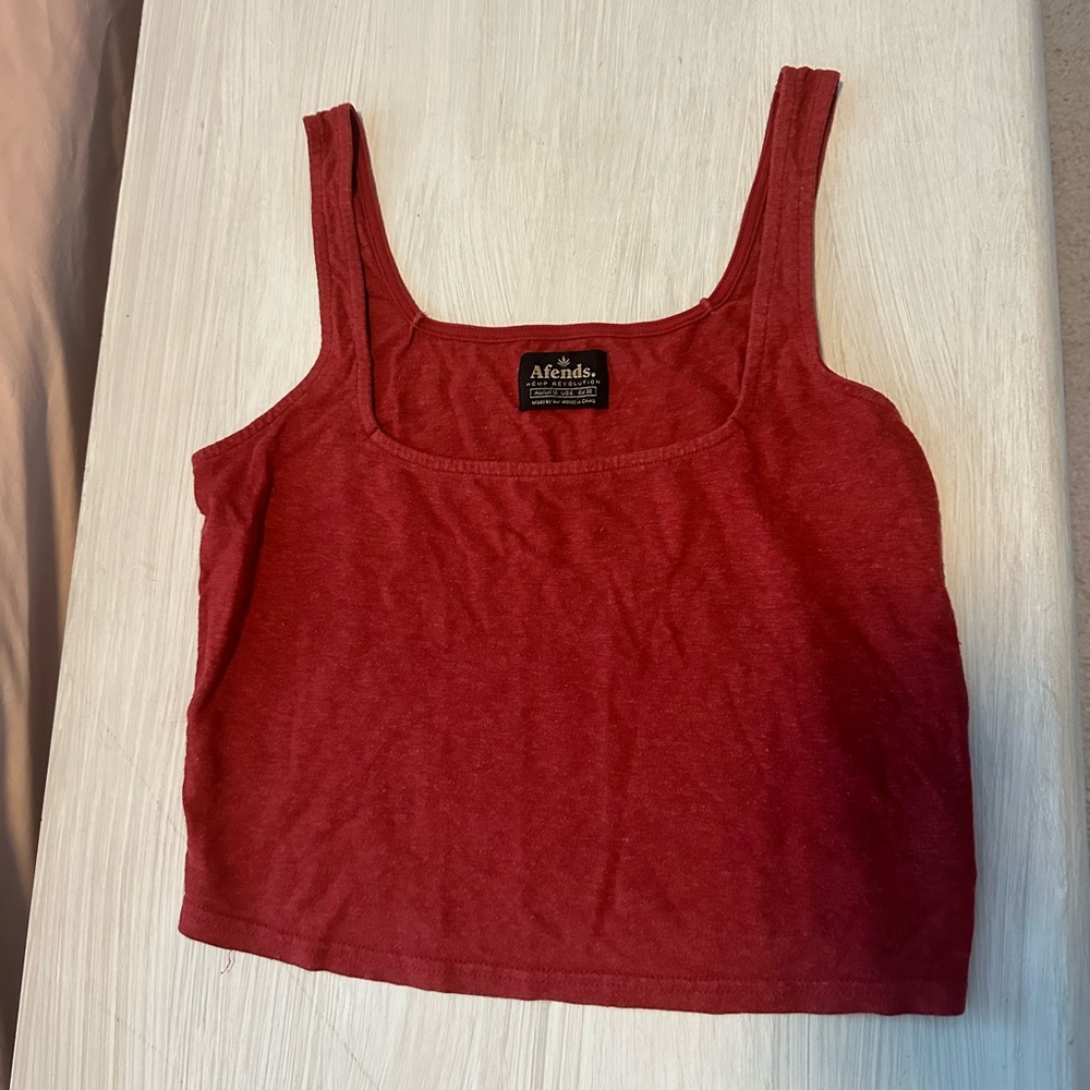 Afends cropped tank top made from hemp